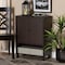 Baxton Studio Rossin Modern Dark Brown Finished Wood 2-Door Entryway Shoe Storage Cabinet with Bottom Shelf 182-11687-Zoro - alternate 7